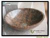 red granite sink basin