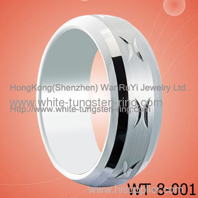 New Ring White Tungsten Ring