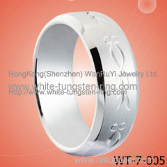 Fashion Ring White Tungsten Ring