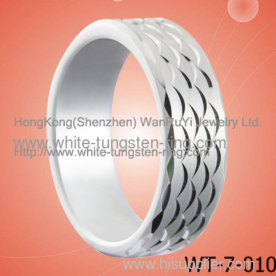 New Desinger Ring White Tungsten Ring