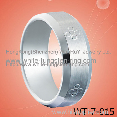 New Wedding Ring White Tungsten Ring