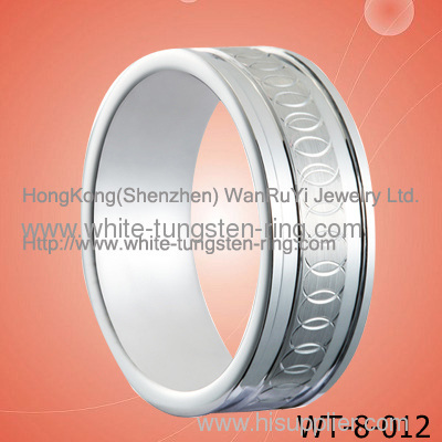 New Style Ring White Tungsten Ring