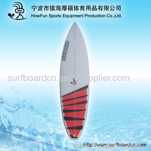 PU surfboard+nose rocker +rail thickness