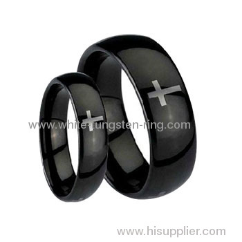 Religious Style Tungsten Ring