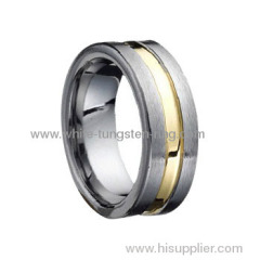 Engraved Tungsten Ring