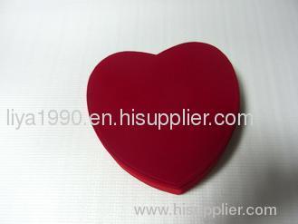 fashion red heart jewelry box