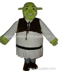 shrek costume mascot, cartoon costumes mascot