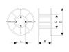 steel wire rope reel for conductor stringing puller tensioner