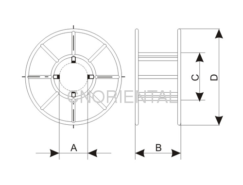 steel wire rope reel for conductor stringing puller tensioner