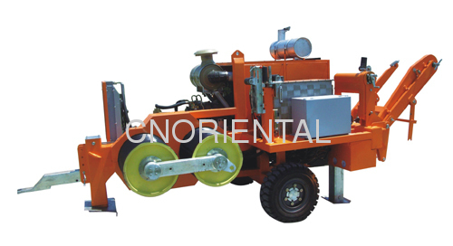 180KN diesel engine hydraulic conductor puller for overhead line construction