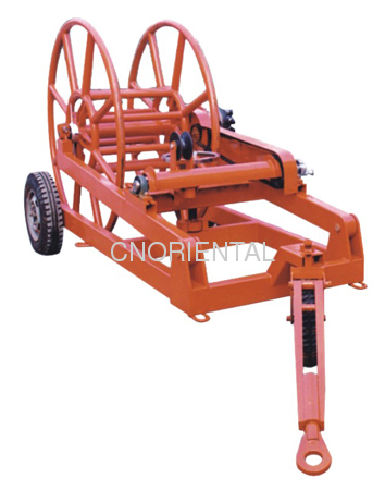 steel wire rope reel winder reel carrier for conductor stringing puller tensioner