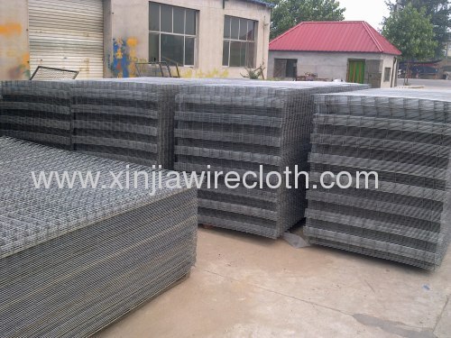 Black welded mesh panel