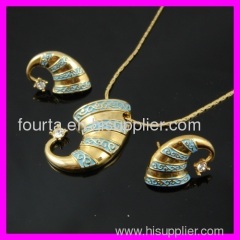 18k gold plated set 1140019