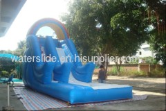 blowup water slide wavy slide