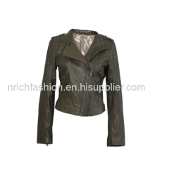 Lamb nappa ladies' jacket