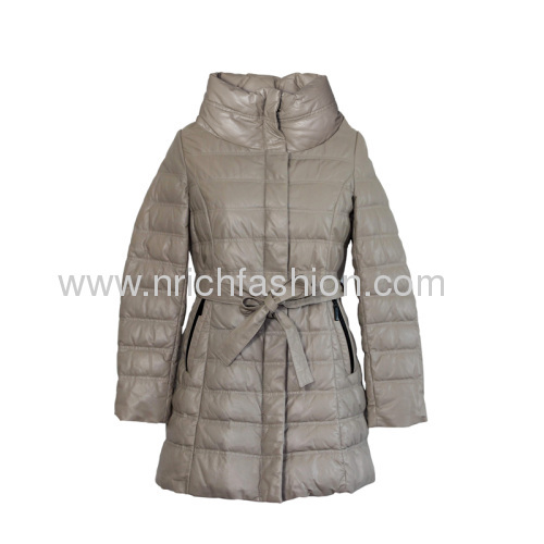 Ladies' leather coat