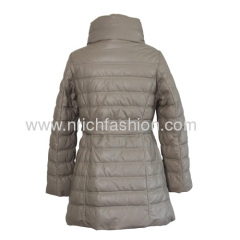 Soft lamb nappa ladies' coat