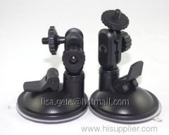 Camera suction mount on car