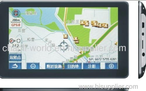 7inch car gps navigator(MP3,MP4,FM,BT,AV,ISDB-T)