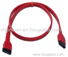 Serial ATA Cable 18/24/36 Inches with Straight/Right Angle 7-pin SATA Female Connector