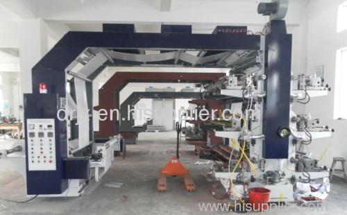 high speed four colors flexographich printing machine