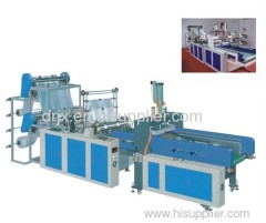 DRHQ-400X2 Fully Automatic Double Line Plastic T shirt Bag Making Machine