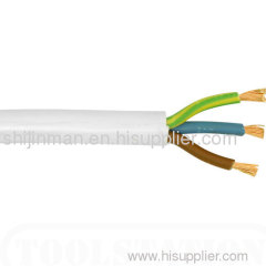 3 Core Flat Cable with PVC Insulation and Sheath, Used to Connect Submersible Pump Motor