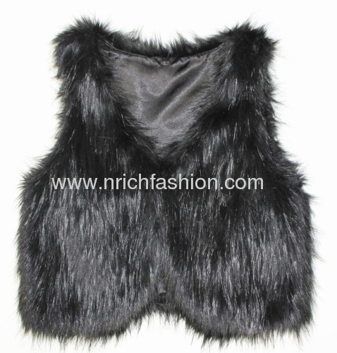 Faux fur vest