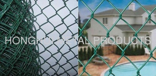 steel chain link fence