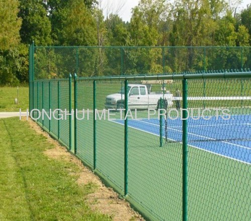 Galvanized green Chain Link Fence