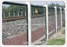 Rail barrier net