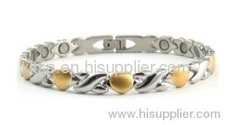 stainless steel or titanium magnetic bracelet