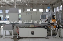 Flat emitter drip irrigation pipe production line