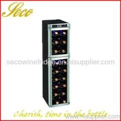 18 bottles dual zone electronic wine fridge cellar