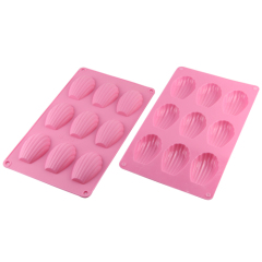 9 Cavities Silicone Cake Mold -- Madeleine