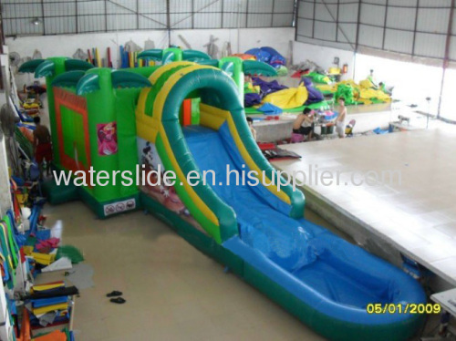 inflatable slides wet dry combo