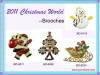 Christmas Brooches/ Pins Nickel Free Jewelry