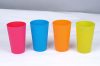 Plastic drinking cup