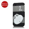 Cartoon Design Plastic Case For iphone 4G balck in white