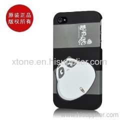 Cartoon Design Plastic Case For iphone 4G balck in white