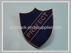 New style custom metal UK school badge/soft enamel epoxy dome lapel pin/metal safety pin laple pin