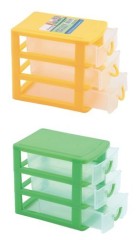 Plastic Organizer /Box -- 3 Layers