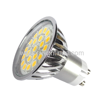 21SMD5050 LED Spotlight with glass cover