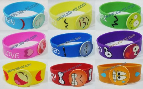 fashion silicone mood's bracelets wristband