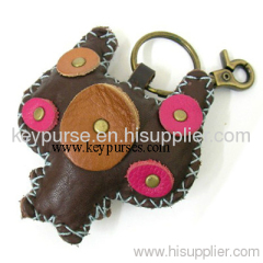 Leather Key Chain Ring