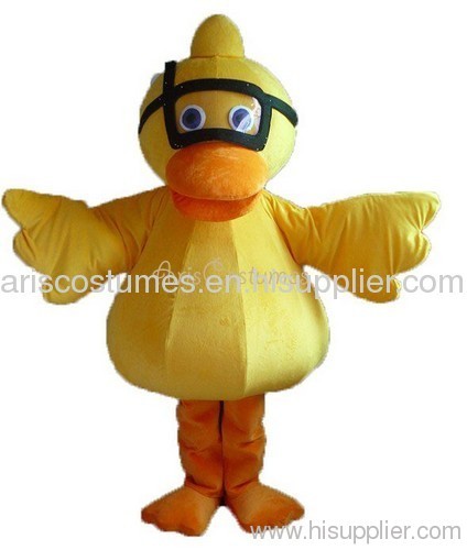 duck mascot, character costumes mascot