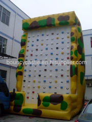 Inflatable climbing wall