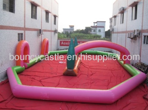 Inflatable race track