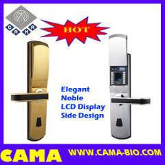 key lock security/biometric lock with mechanical key