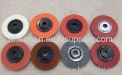 polishing disc with plastic cap